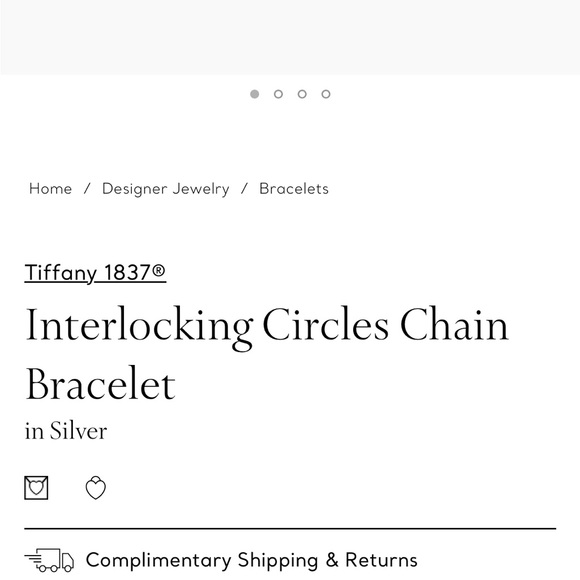 Tiffany’s 1837 Interlocking Circles Bracelet - Picture 6 of 7